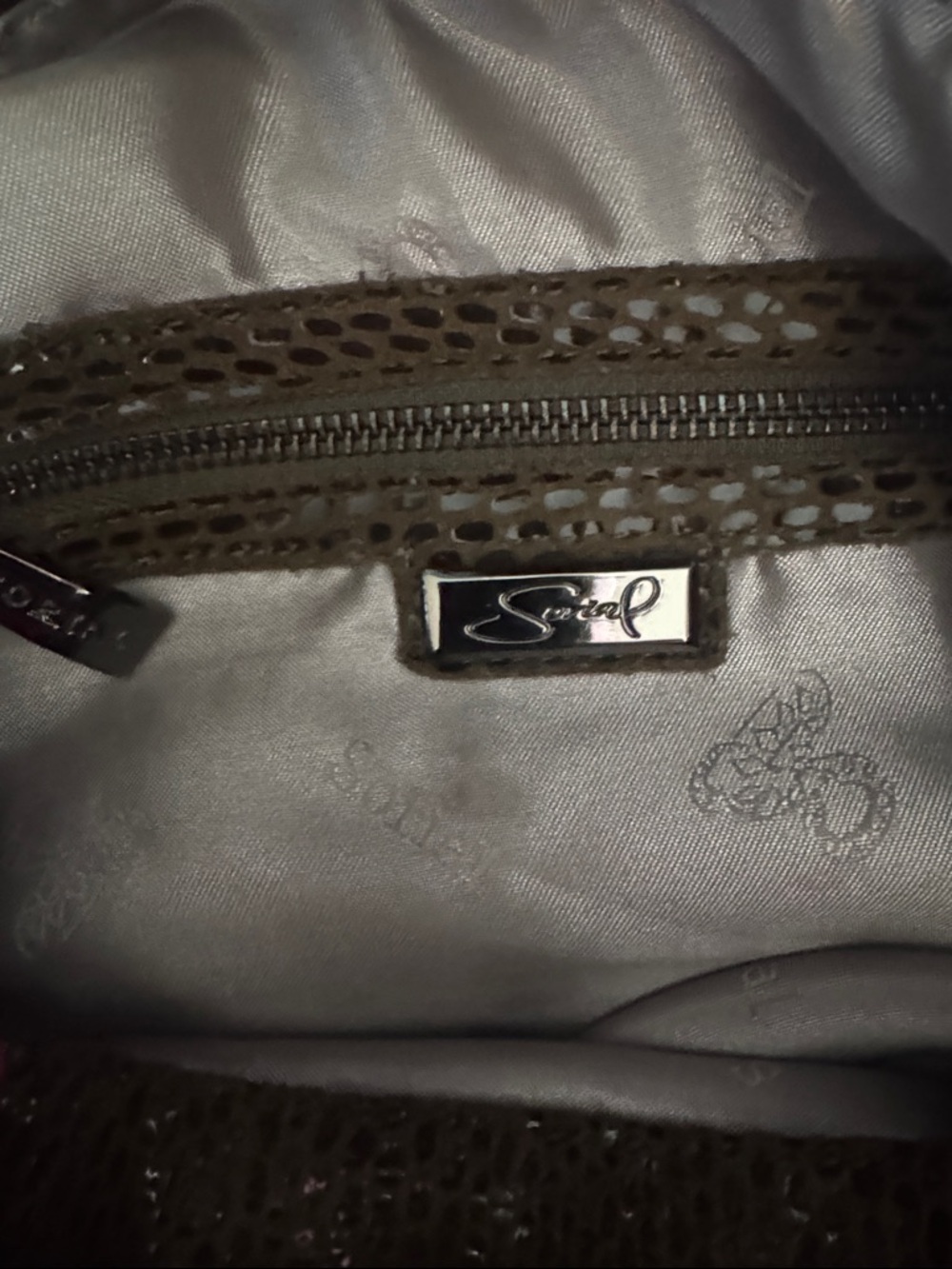 SORIAL Snake-Embossed Hobo Shoulder Bag - Picture 5 of 7